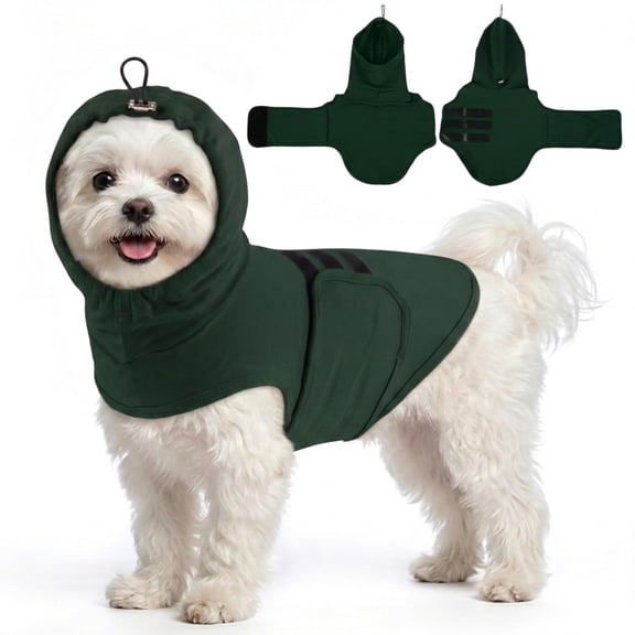 Anxiety Vest for Small Dogs | Dog Calming Vest for Separation,Soft Dog Anxiety Shirt,Anxiety Jacket for Dogs with Ear Wrap to Reduce Noise Stress,Fireworks,Thunderstorm