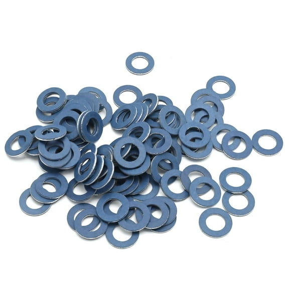 Anxingo 100Pcs 9043012031 Oil Drain Plug Gaskets, Aluminum Crush Washer Seals Replacement for Lexus Avalon Replacement for Toyota Camry Corolla Tacoma 4Runner 90430T0024 9043012018