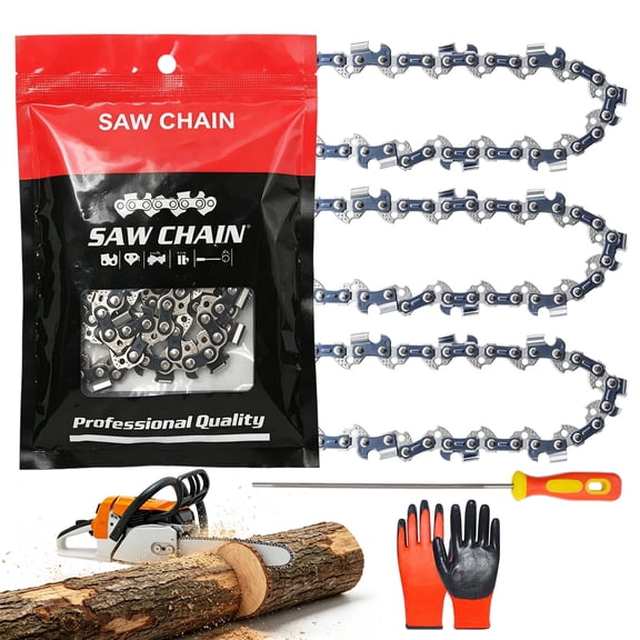 Anxingo 24 inch Chainsaw Chain 3/8" Pitch .050" Gauge 84 Drive Links Replacement for Husqvarna 460 Rancher, Replacement for Stihl MS390 MS460 Replacement for Echo and More-3 Pcs
