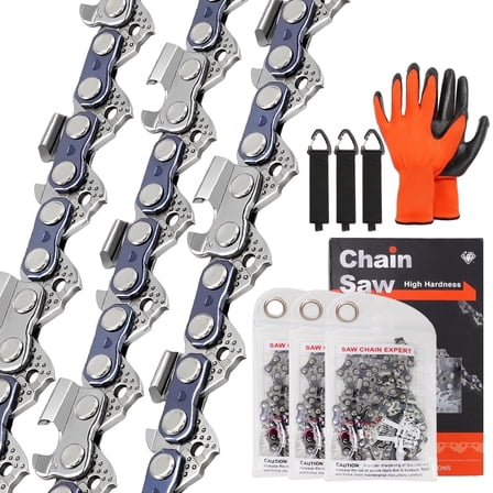 Anxingo 3 PCS 18 Inch .325" Pitch .063" Gauge 68 Drive Links Chainsaw Chain, Replacement for Stihl 025, MS250, MS251