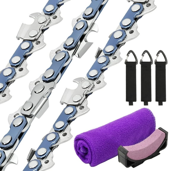 Anxingo 3Pcs 20 Inch Chainsaw Chain, 3/8" Pitch .050" Gauge 72 Drive Links, Replacement for Husqvarna 455 (Rancher) 460 (Rancher) Replacement for Poulan Pro
