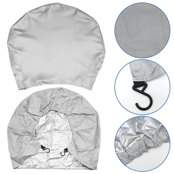 Anxingo 4-Pack Gray RV Spare Tire Covers 24"-26" Diameter, Waterproof UV Protection for Trailers, Campers, Cars, Truck, and SUVs