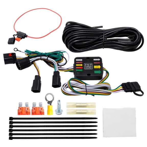 Anxingo 4-Way 56331 Flat Trailer Wiring Harness, Replacement for Chrysler Town and Country 2011-2016, Replacement for Dodge Grand Caravan 2011-2020 Pure Copper Trailer Hitch Wiring