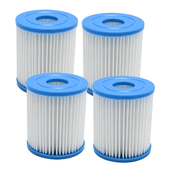 Anxingo 4Pack 58093 Type I Pool Filter Replacement for Summer Waves Spa Swimming Pool Filter Cartridge,for 300/330 Gal/H Filter Pump