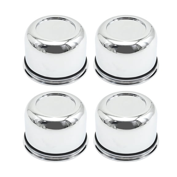 Anxingo 4Pack Push Through Wheel Center Caps 3.25" Bore Diameter 2.32" Tall ABS Plastic Hub Caps for Trucks SUVs Trailers ATV Golf Cart
