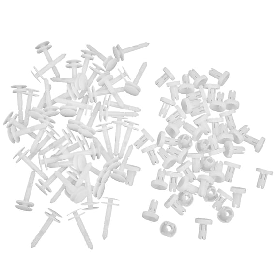 Anxingo 50pcs Car Door Trim Panel Retainer Clips Replacement for GMC Truck Chevrolet 15960325 Nylon Bumper Fastener Rivet Clips