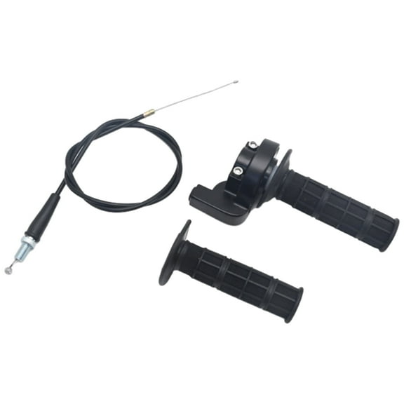 Anxingo 7/8"(22mm) Twist Throttle Accelerator Handle Grips and Cable Set Switch for CRF KLX TTR 110 125 150 200 250cc Mini Bike ATV Quad Pit Bike Dirt Bike