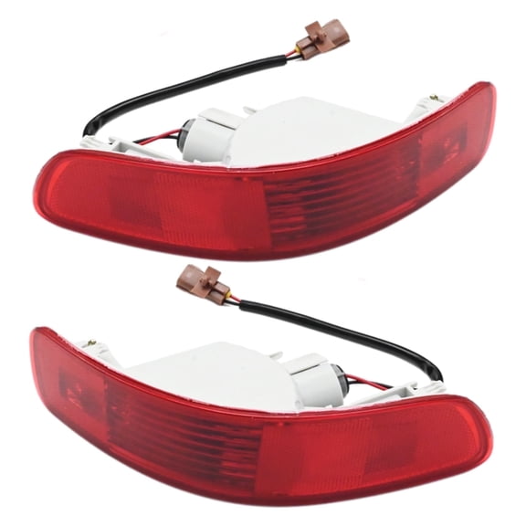 Left/Right Rear Bumper Side Marker Reflector Lights Replacement for Mitsubishi Outlander Peugeot 4007 2007-2012,Replace 8352A005 8355A004