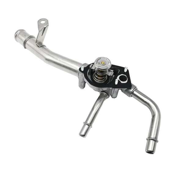 Anxingo Engine Coolant Thermostat Housing W/Water Inlet & Gasket Replacement for Chevy Replacement for GMC Replacement for Buick Replacement for Saturn 2007-2017 4,6Cyl 3.6 2.5L