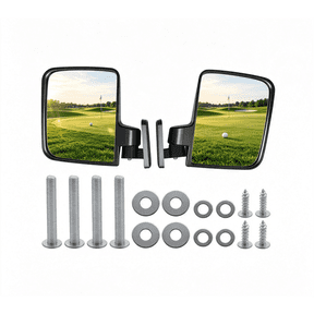 Anxingo Golf Cart MirrorAdjustable Golf Cart Side Rear View Mirrors Replacement for Club Car, EZ GO, Yamaha