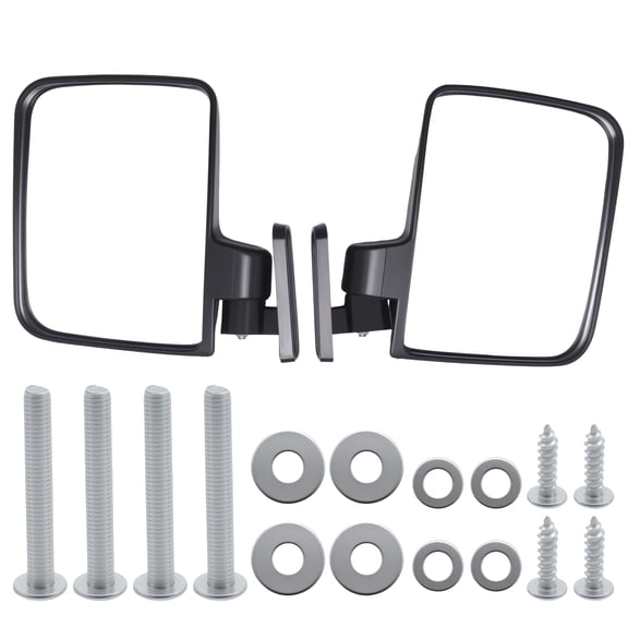 Anxingo Golf Cart MirrorAdjustable Golf Cart Side Rear View Mirrors Replacement for Club Car, EZ GO, Yamaha