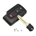 thumbnail image 1 of Anxingo Key Fob Cover Case 2+1 Button with Blank Key Replacement for Toyota Prius 2004-2009 Replacement Shell Keyless Smart Remote Key Case Fob, 1 of 7