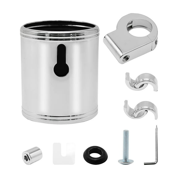 Anxingo Motorcycle Cup Holder Replacement for Harley Davidson for Motorcycle Handlebar 200 Chrome Mount, Bike Cup Holder Drink Holder with 360 Degrees Rotation