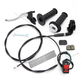Anxingo Mini Bike Throttle Assembly Kit with Brake Clutch Lever, 22mm 7/8" Handlebars Replacement for Coleman CT100U CC100X Predator 79cc 97cc