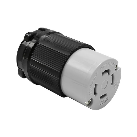 Anxingo UL Listed NEMA L14-30R 30 Amp 125/250 Volt 3 Pole 4 Wire 3P 4W Grounding Twist Locking Female Plug Connector Socket