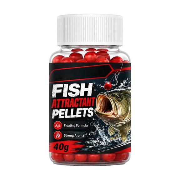 Anxinwu Floating Fish Attractant Pellets 40g Strong Aroma Fishing Bait Pellets for Freshwater Fishing Floating Formula Bait