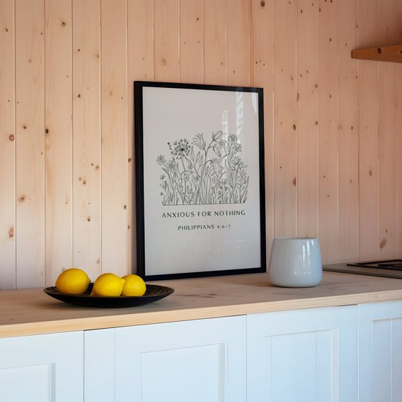 Anxious For Nothing Floral Wall Art Home Decor