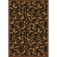 thumbnail image 1 of Any Day Matinee Acanthus Rectangle Theater Area Rugs  02 Brown - 5 ft. 4 in. x 7 ft. 8 in., 1 of 1
