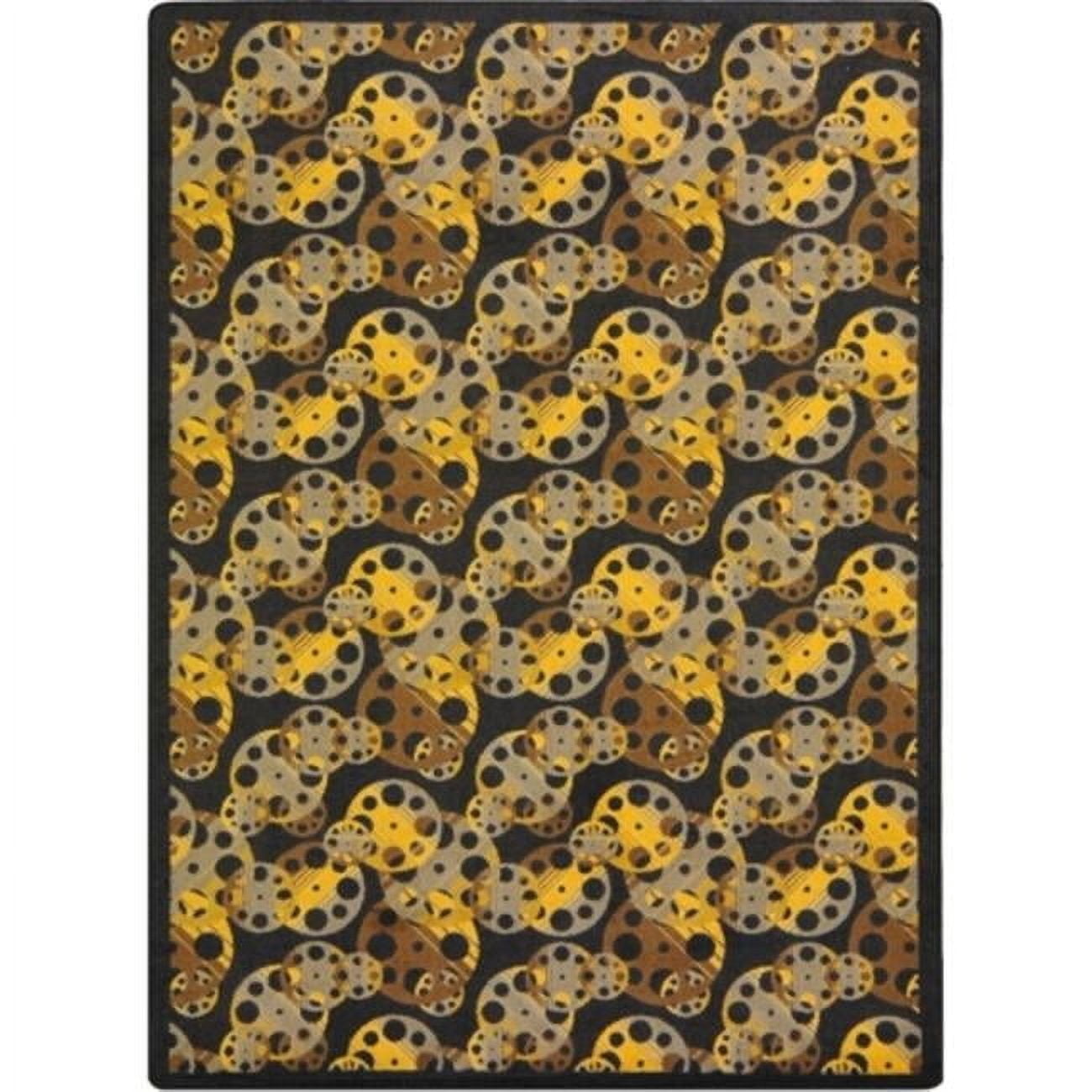 Any Day Matinee Reeling Rectangle Theater Area Rugs 02 Brown - 3 ft. 10 ...