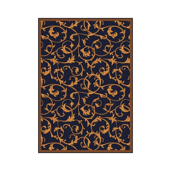 Acanthus 10'9" x 13'2" Area Rug In Color Navy