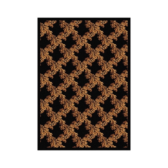 Corinth 10'9" x 13'2" Area Rug In Color Black