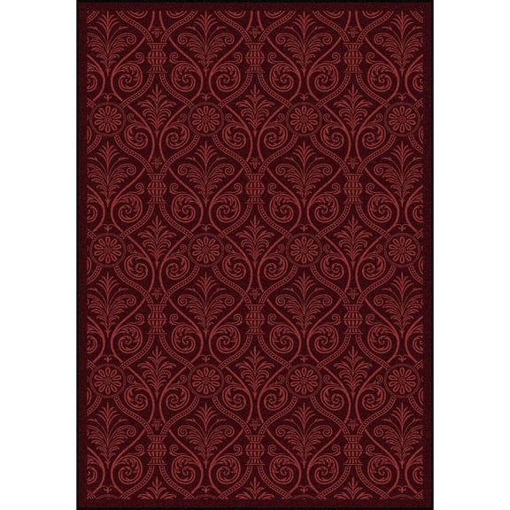 Any Day Matinee - Theater Area Rugs Damascus, 10'9" x 13'2", Burgundy