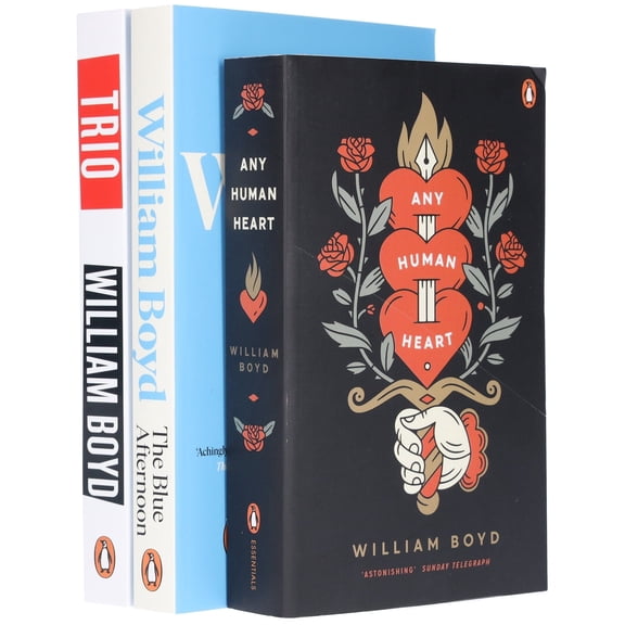 Any Human Heart, The Blue Afternoon & Trio: By William Boyd 3 Books - Fiction - Paperback