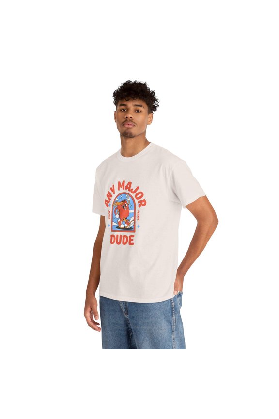 Any Major Dude Retro Graphic T-Shirt Vintage Style Funny Dude Tee