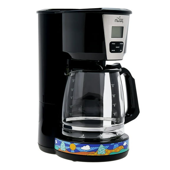Any Morning SH21515B Filter Coffee Maker, 1000 W, 2L Capacity, Timer & Aroma Selection
