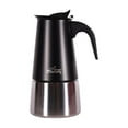 thumbnail image 1 of Any Morning Stovetop Espresso Coffee Maker Stainless Steel Induction Moka Pot, 300 ml - 10 oz, Black, 1 of 5