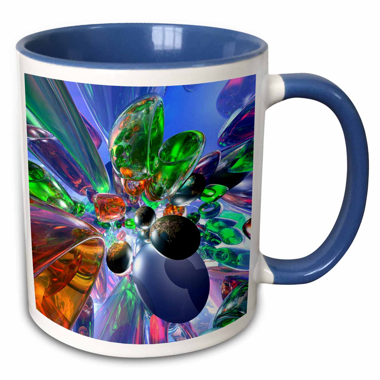 3drose, Any World Shows Planet Earth Within a Realm of Colorful Glass ...