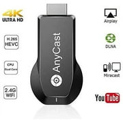 AnyCast Wireless Display Adapter WiFi Dongle Receiver WiFi Display M2 Plus HDMI Screen Mirroring Dual Core H.265/HEVC Decoder HD TV Stick Without Switching Miracast Airplay DLNA Support 4K 1080P