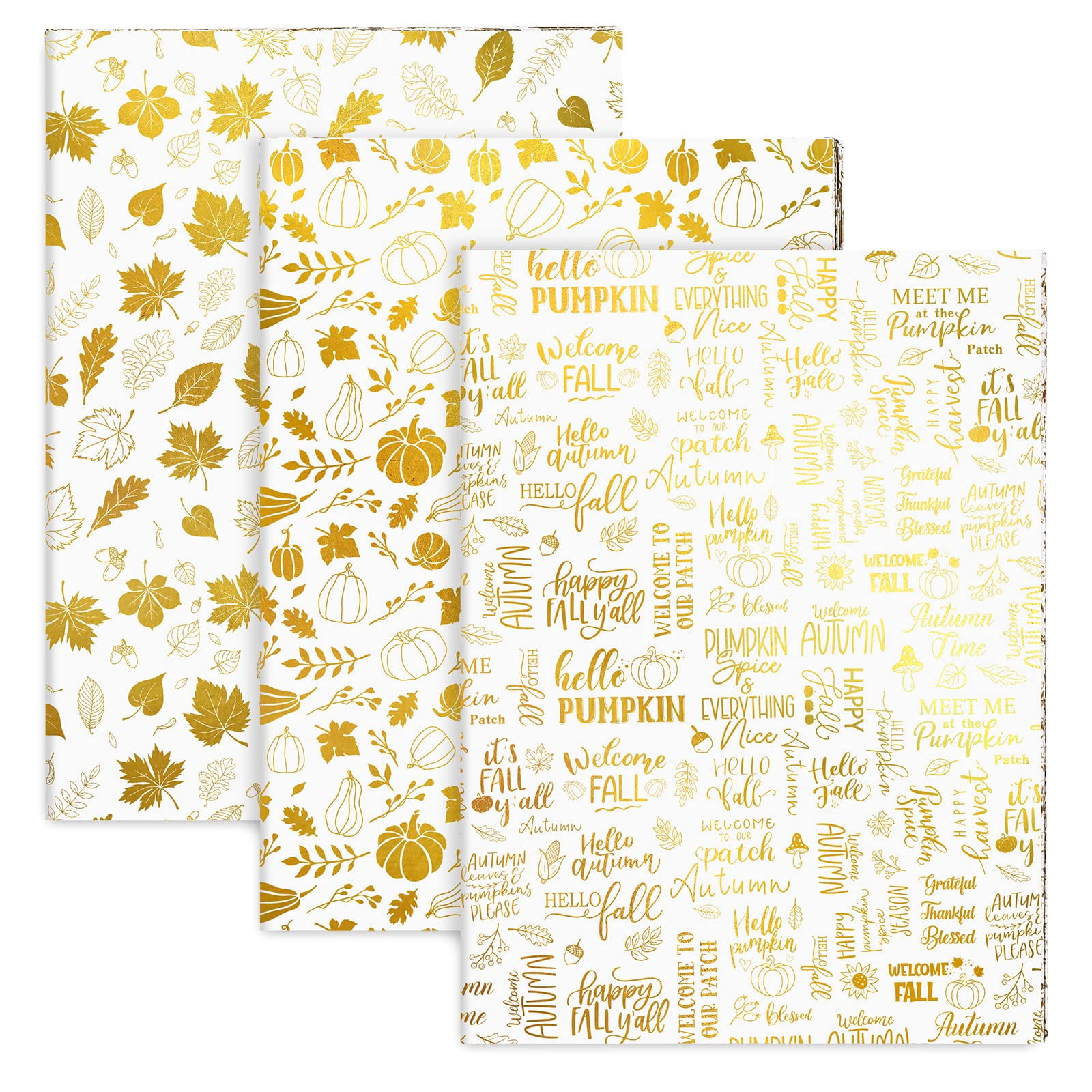 AnyDesign 90 Sheet Fall SBF3 Thanksgiving Tissue Paper Foil Maple ...