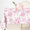 thumbnail image 1 of AnyDesign Green Flower Tablecloth Rectangle Floral Fabric Table Cloth Washable Wildflower Table Cover for Picnic Dinner Table Decoration, 60 x 102 Inch, 1 of 6