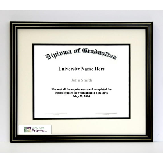 AnySizeFrame 13X17 Pinstripe Diploma Frame