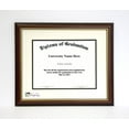 thumbnail image 1 of AnySizeFrame 8 1/2 X 11  Mahogany Diploma Frame with Gold Lip, 1 of 2