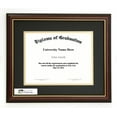 thumbnail image 1 of AnySizeFrame 8X10 Mahogany Diploma Frame with Gold Lip, 1 of 2