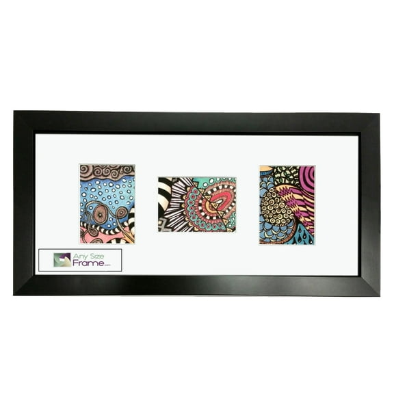 AnySizeFrame Thin Satin Black ACEO Pictureframe