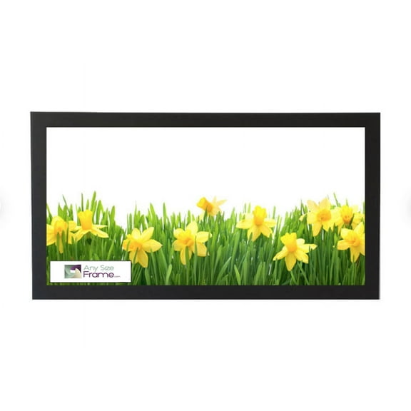 AnySizeFrame Wide Satin Black Panoramic Frame