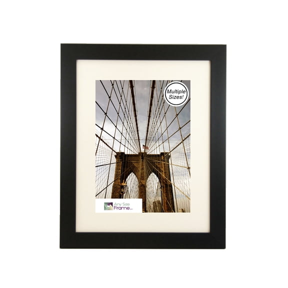 AnySizeFrame Wide Satin Black Pictureframe