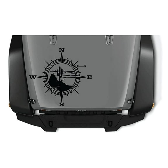 AnyStickerYouWant - Arizona Desert Compass Jeep Sticker, Vinyl Hood Decal/Car Window Stickers/Auto Graphics Body Side, Compatible with and Fits Jeep Wrangler and Most Jeeps
