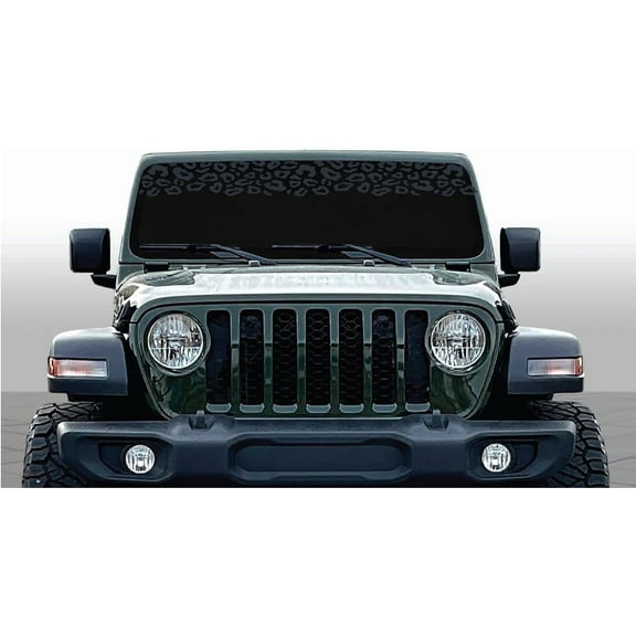 AnyStickerYouWant - Cheetah - Universal Leopard Print Window Sunscreen Banner Vinyl Decal Sticker Kit - Custom Made to Fit Any Vehicle