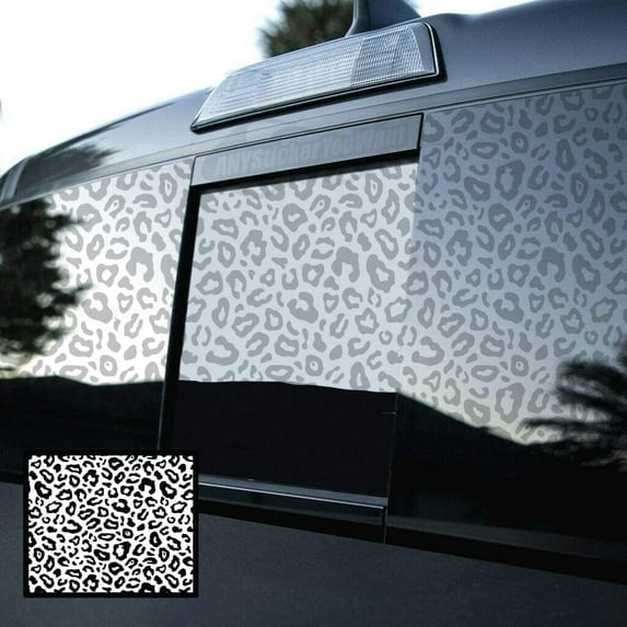 AnyStickerYouWant - Cheetah Print Full Rear Window Vinyl Decal Fits Jeep Gladiator 2020-2021 Leopard Print Decal