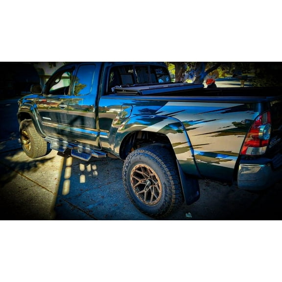 AnyStickerYouWant - Distressed Splash Bedside Graphic Vinyl Decal Compatible with and Fits TRD Toyota Tacoma 2010-2021