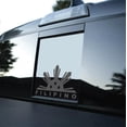 thumbnail image 1 of AnyStickerYouWant - Filipino Flag Vinyl Decal Rear Sliding Window Philippines Flag Sticker Fits Any Truck or Vehicle 11" X 14.875"- Measure Your Window Before Ordering, 1 of 7