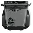 thumbnail image 1 of AnyStickerYouWant - Hawaiian Palm Tree Beach/Mountain Theme Vinyl Decal Sticker, 22" Tall Waterproof Vinyl Hood Decal - Fits on & Compatible with Jeep Wrangler & Jeep Gladiator, 1 of 7