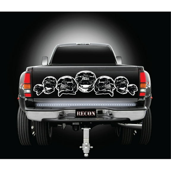 AnyStickerYouWant - Huge Badass Universal Wicked Skull Truck Tailgate Vinyl Decal Sticker Mix - Fits Any Tailgate of Any Vehicle - Fits Rear Windows - Choose Your Vehicle