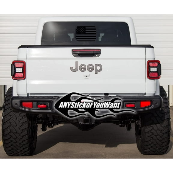 AnyStickerYouWant - Rear Middle Window American Flag Decal Fits Jeep Gladiator 2020+