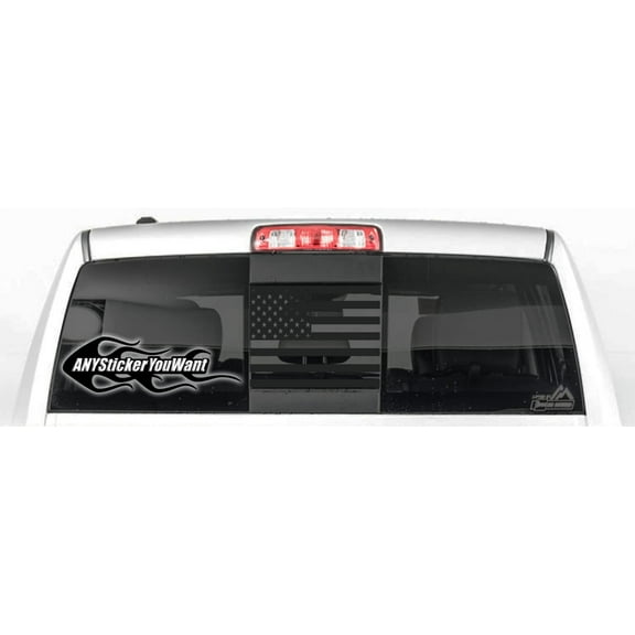AnyStickerYouWant - - Rear Middle Window American Flag Fits and Compatible with Dodge RAM 2009-2018