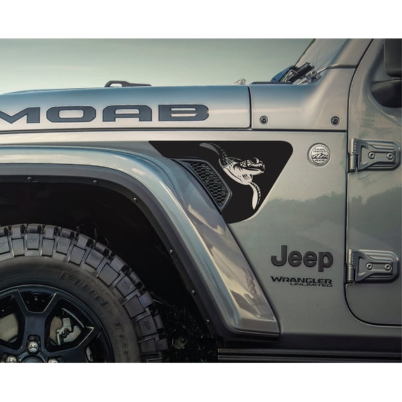 AnyStickerYouWant - Sea Turtle Fender Vent Vinyl Decal Sticker Fits & Compatible with Jeep Wrangler JL/Jeep Gladiator JT 2018+ Beach Sea Turtle Print